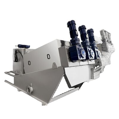 Schlammentwässerungsmaschine aus Edelstahl Schraubpresse Abwasserbehandlungsanlage Abwasserbehandlungsanlage PLC 1000L