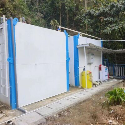 Modular Mobile Sewage Treatment Plant Compact Containerized MBR Integrated Wastewater Treatment System